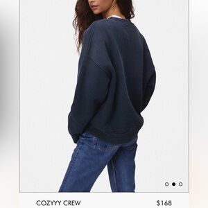Yellow Label Co Cozyyy Crew Spray Sweatshirt (Faded Olive Green Color)